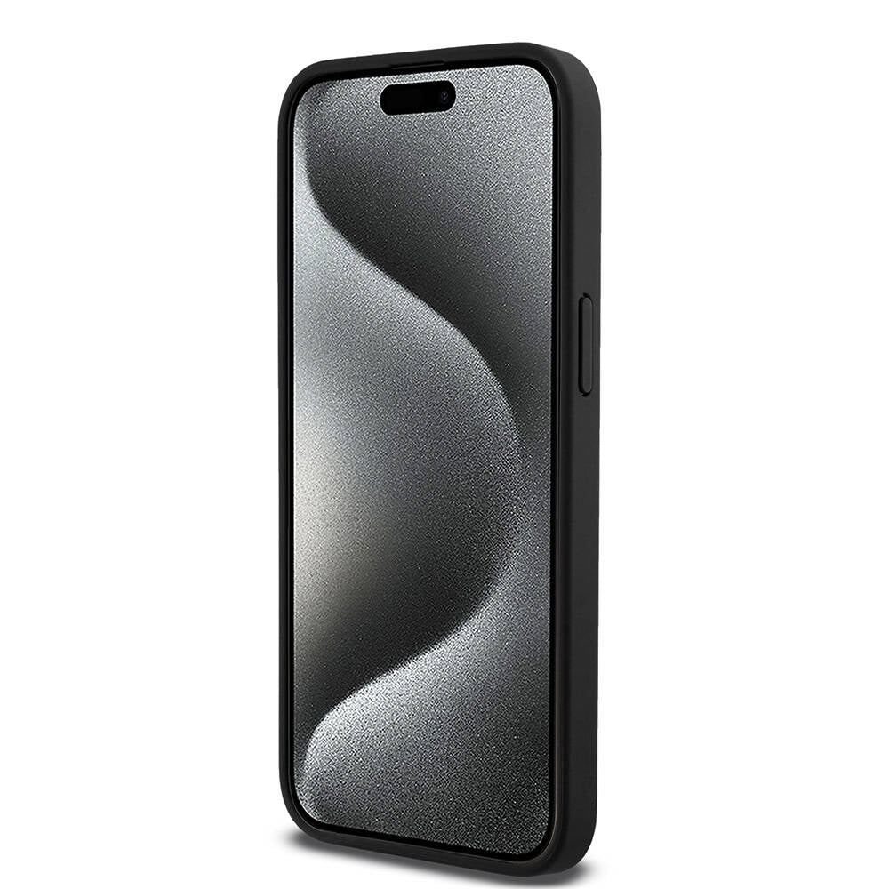 iPhone 15 Pro Max Kılıf DKNY Orjinal Lisanslı M-safe Şarj Özellikli 3D Yazılı Repeat Pattern Kılıf