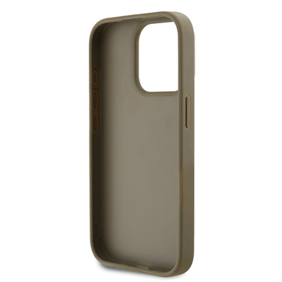 Apple iPhone 15 Pro Max Kılıf DKNY Orjinal Lisanslı Taşlı DKNY Yazılı Metalik Rhinestones PU Deri Kapak Siyah