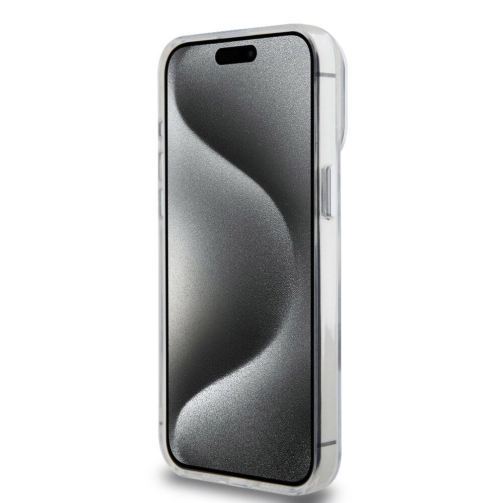 iPhone 15 Pro Max Kılıf Ferrari M-safe Şarj Özellikli Standlı Buzlu Yüzey Dizayn Kılıf