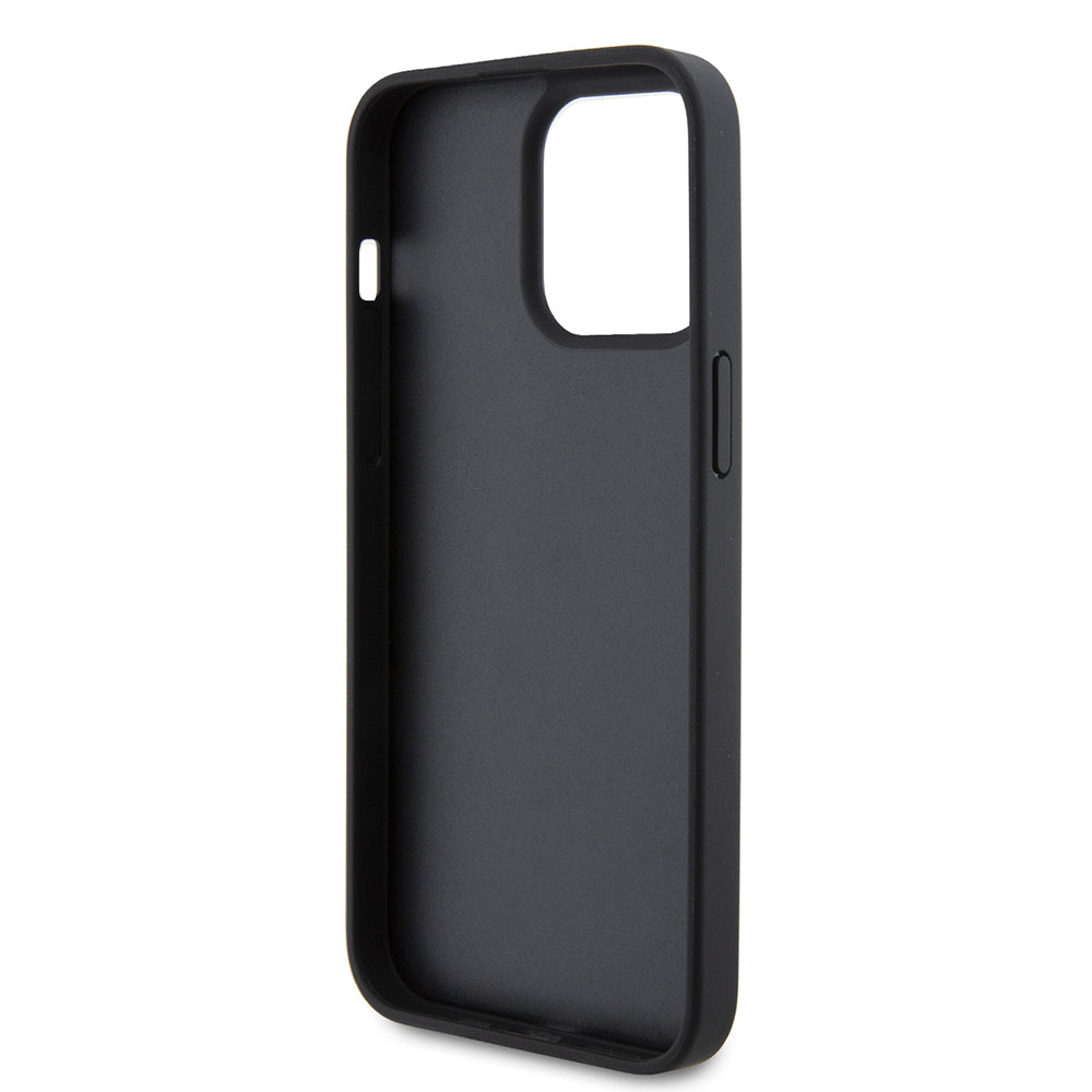iPhone 15 Pro Max Kılıf Ferrari Orjinal Lisanslı Deri Dikişli Arka Yüzey Metal Logo Tasarımlı Kılıf