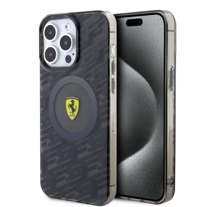 iPhone 15 Pro Max Kılıf Ferrari Orjinal Lisanslı M-safe Şarj Özellikli Multi SF Kılıf