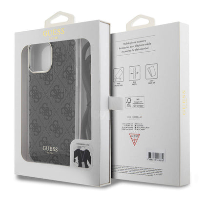 iPhone 15 Pro Max Kılıf Guess Orjinal Lisanslı Çapraz Kordon 4G Desenli Kılıf
