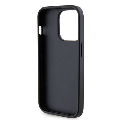 iPhone 15 Pro Max Kılıf Guess Orjinal Lisanslı Deri 4G Metal Logo Strass Kılıf