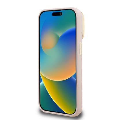 iPhone 15 Pro Max Kılıf Guess Orjinal Lisanslı Grained Yazı Logolu Kamera Standlı Kılıf