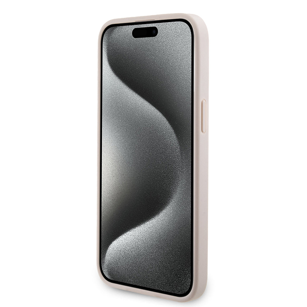 iPhone 15 Pro Max Kılıf Guess Orjinal Lisanslı M-safe Şarj Özellikli 4G Şerit Tasarımlı Printed Kılıf