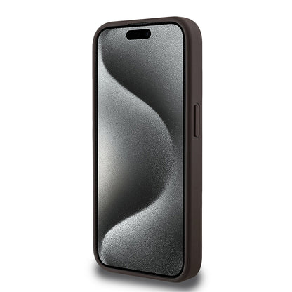 iPhone 15 Pro Max Kılıf Guess Orjinal Lisanslı M-safe Şarj Özellikli Gül Baskılı 4G Desenli Yazı Logolu Kılıf