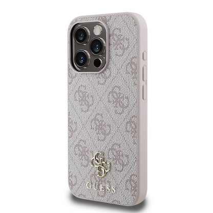 iPhone 15 Pro Max Kılıf Guess Orjinal Lisanslı M-safe Şarj Özellikli Small 4G Classic Kılıf