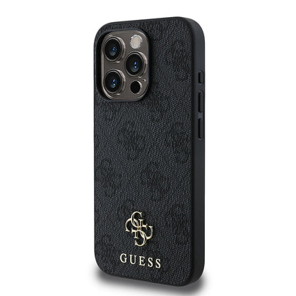 iPhone 15 Pro Max Kılıf Guess Orjinal Lisanslı M-safe Şarj Özellikli Small 4G Classic Kılıf