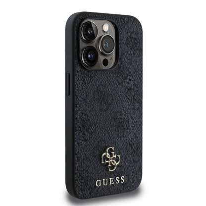 iPhone 15 Pro Max Kılıf Guess Orjinal Lisanslı M-safe Şarj Özellikli Small 4G Classic Kılıf