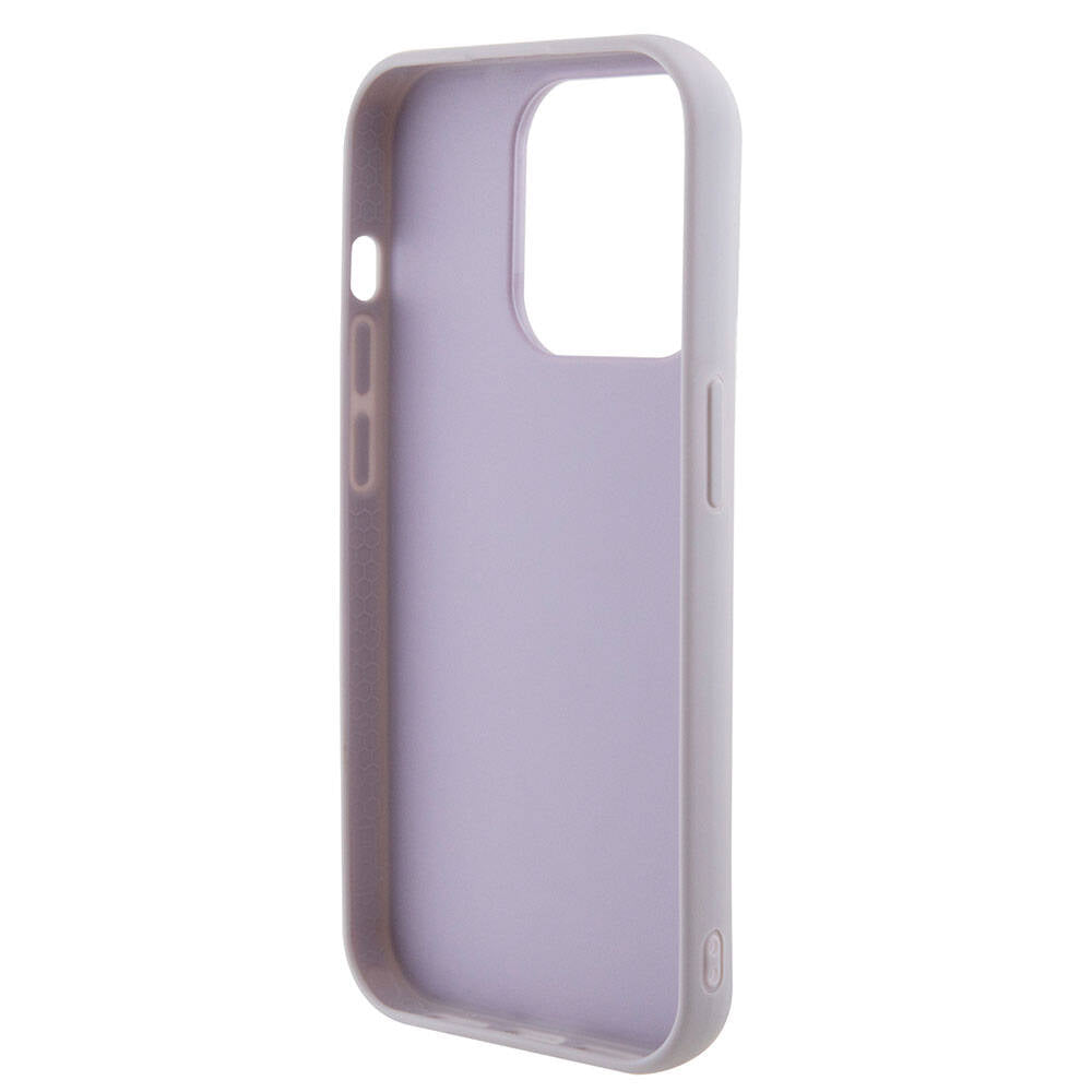 iPhone 15 Pro Max Kılıf Guess Orjinal Lisanslı PU Deri Metal Yazı Logolu Kapitone Kılıf