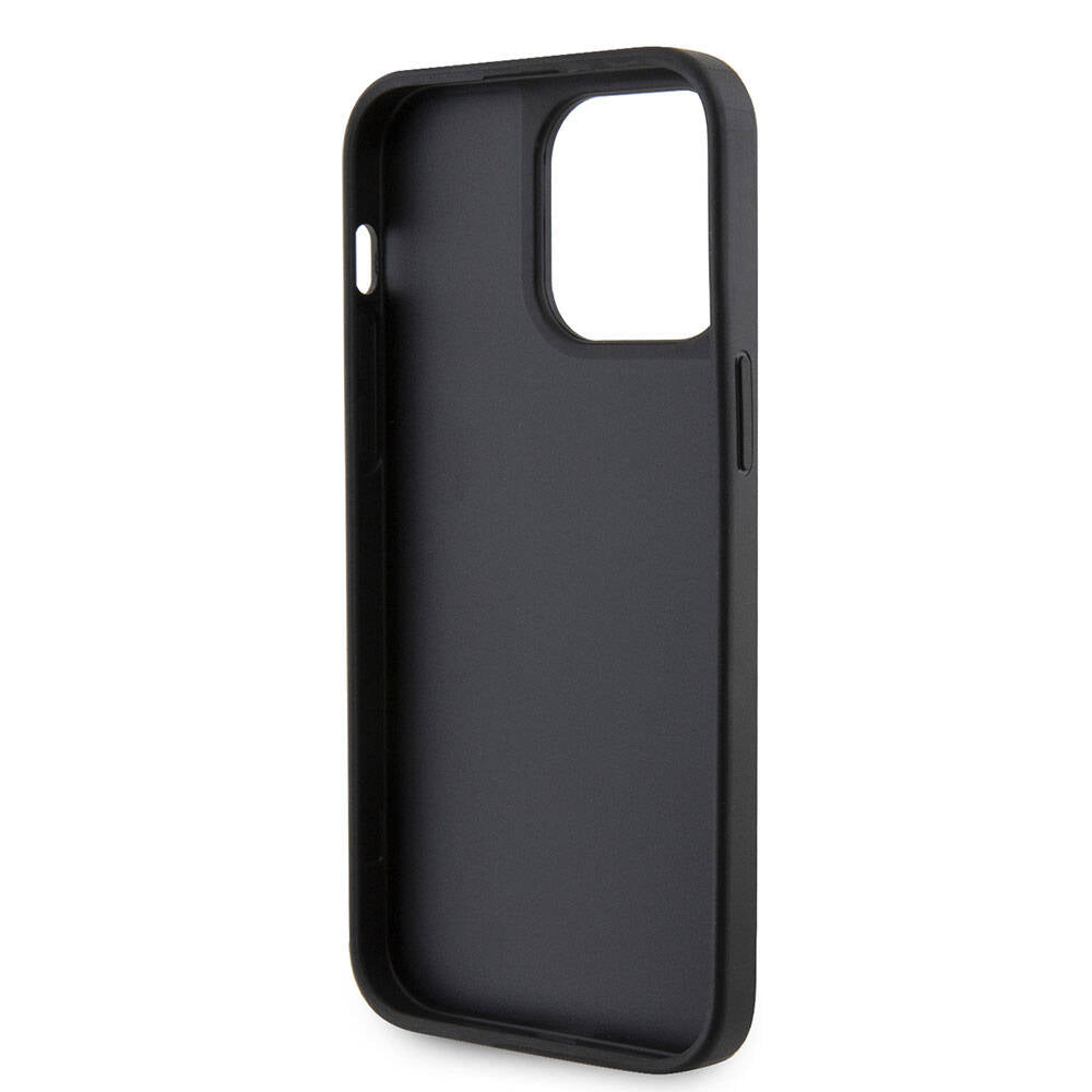 iPhone 15 Pro Max Kılıf Guess Orjinal Lisanslı Taşlı Arka Yüzey Üçgen Logolu Kılıf