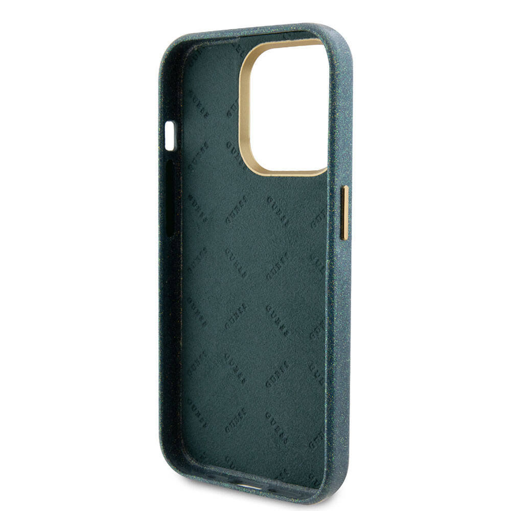 iPhone 15 Pro Max Kılıf Guess Orjinal Lisanslı Yazı Logolu Glitter Glossy Script Kılıf
