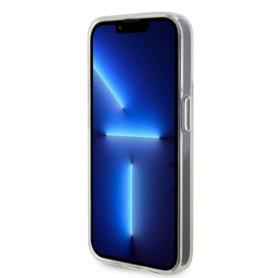 Apple iPhone 15 Pro Max Kılıf Guess Orjinal Lisanslı Yazı Logolu Mirror Disco Kapak Colorful