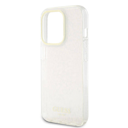 iPhone 15 Pro Max Kılıf Guess Orjinal Lisanslı Yazı Logolu Mirror Disco Kılıf