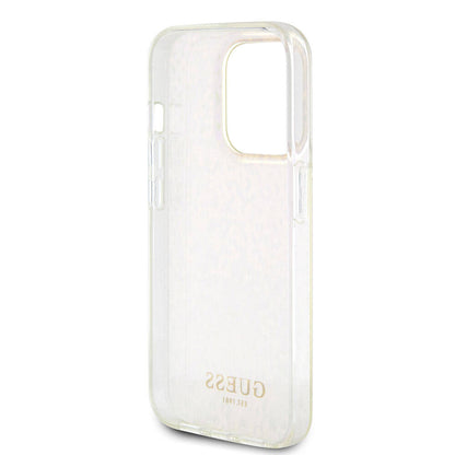 iPhone 15 Pro Max Kılıf Guess Orjinal Lisanslı Yazı Logolu Mirror Disco Kılıf