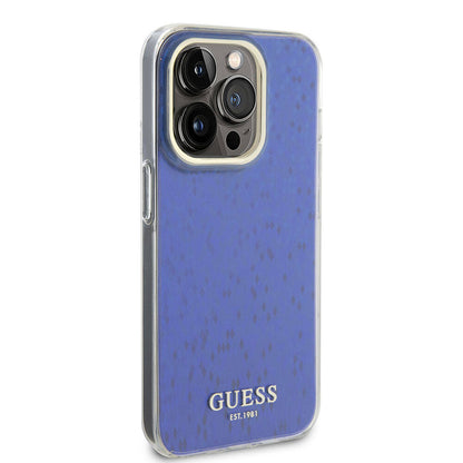 iPhone 15 Pro Max Kılıf Guess Orjinal Lisanslı Yazı Logolu Mirror Disco Kılıf