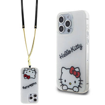 Apple iPhone 15 Pro Max Kılıf Hello Kitty Orjinal Lisanslı Askılı Yazı ve İkonik Logolu Daydreaming Kapak