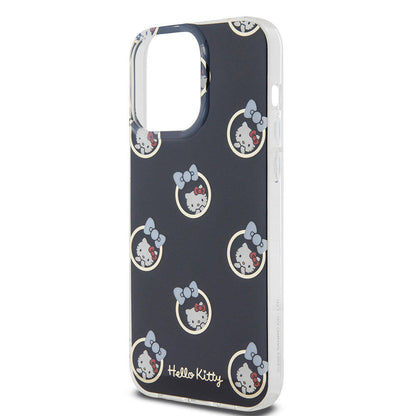 iPhone 15 Pro Max Kılıf Hello Kitty Orjinal Lisanslı Elektroplating Kaplama Kabarcık Baskılı Kılıf