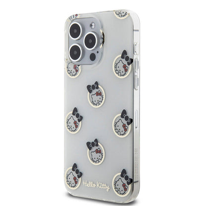 iPhone 15 Pro Max Kılıf Hello Kitty Orjinal Lisanslı Elektroplating Kaplama Kabarcık Baskılı Kılıf