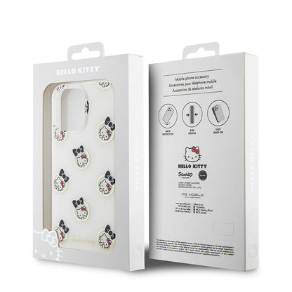 iPhone 15 Pro Max Kılıf Hello Kitty Orjinal Lisanslı Elektroplating Kaplama Kabarcık Baskılı Kılıf