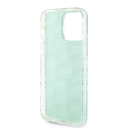 iPhone 15 Pro Max Kılıf Hello Kitty Orjinal Lisanslı Renk Geçişli Elektroplating Kaplama Kitty Head Desenli Kılıf