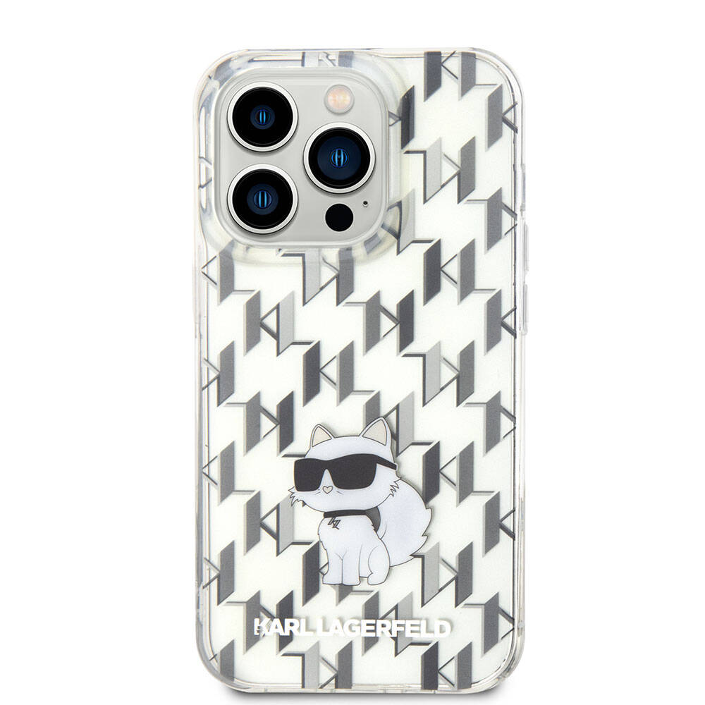 iPhone 15 Pro Max Kılıf Karl Lagerfeld IML C Monogram Orjinal Lisanslı Kılıf