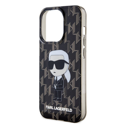 iPhone 15 Pro Max Kılıf Karl Lagerfeld IML İkonik Monogram Orjinal Lisanslı Kılıf