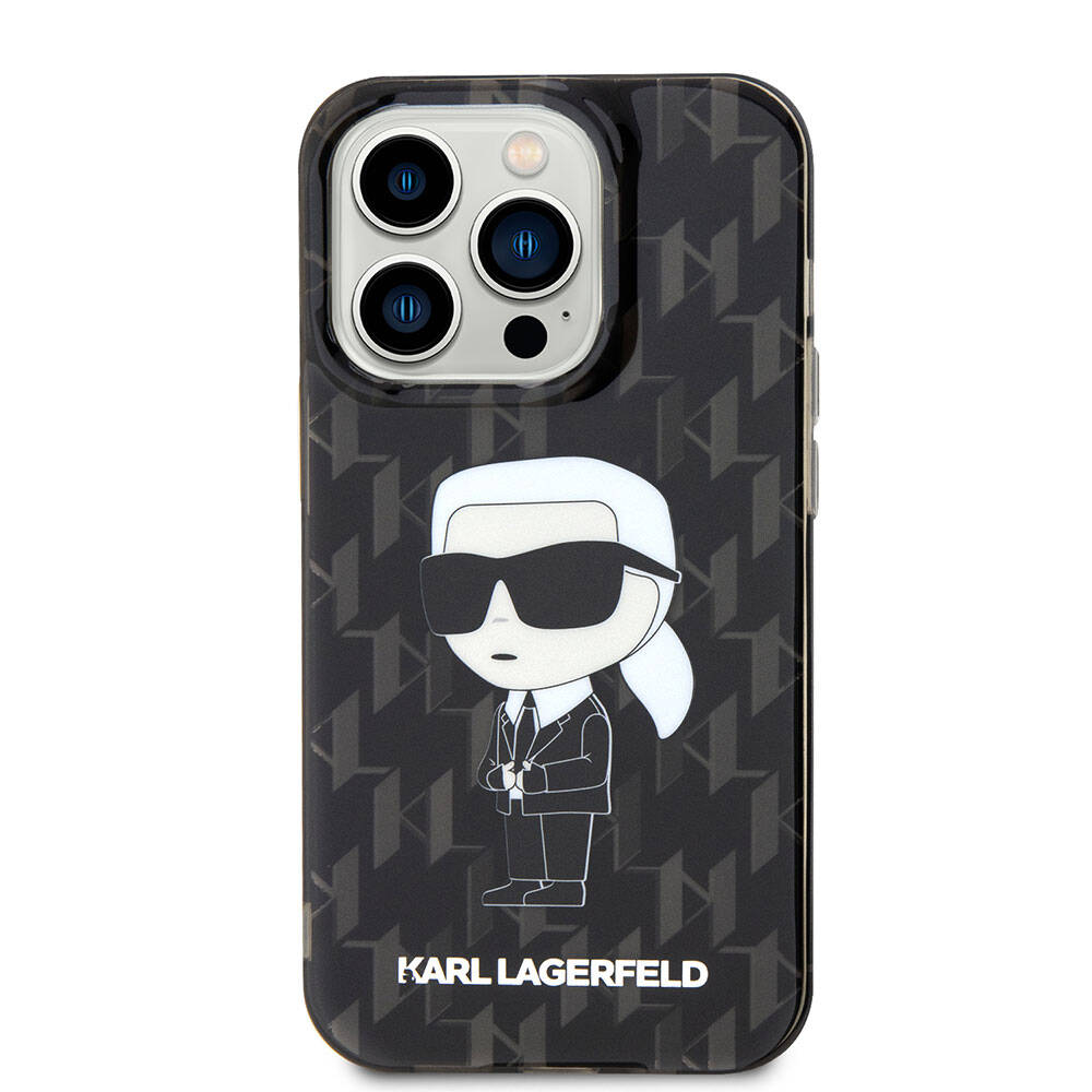 iPhone 15 Pro Max Kılıf Karl Lagerfeld IML İkonik Monogram Orjinal Lisanslı Kılıf
