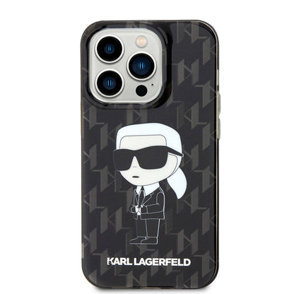 iPhone 15 Pro Max Kılıf Karl Lagerfeld IML İkonik Monogram Orjinal Lisanslı Kılıf