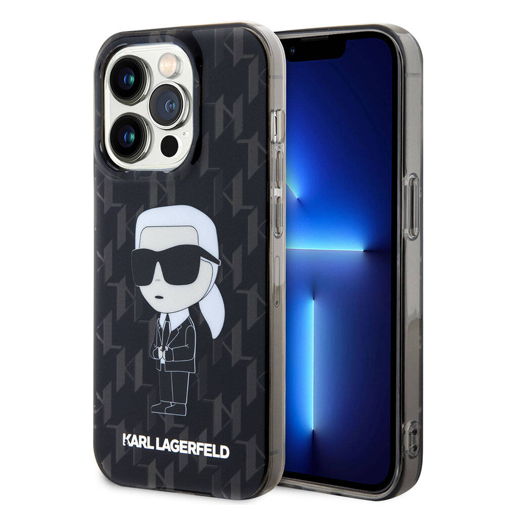 iPhone 15 Pro Max Kılıf Karl Lagerfeld IML İkonik Monogram Orjinal Lisanslı Kılıf