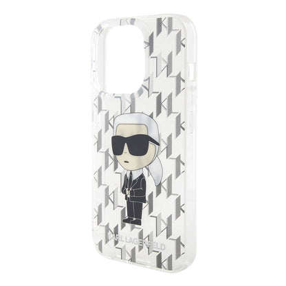 iPhone 15 Pro Max Kılıf Karl Lagerfeld IML İkonik Monogram Orjinal Lisanslı Kılıf