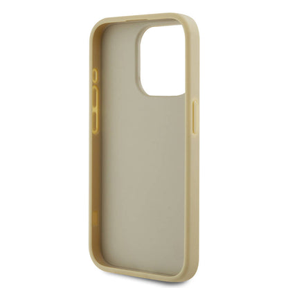 iPhone 15 Pro Max Kılıf Karl Lagerfeld Orjinal Lisanslı 3D KL Yazılı Tüylü Arka Yüzey Saffiano Rhinestones Kılıf