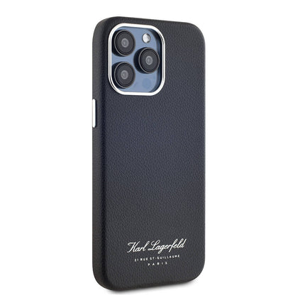 iPhone 15 Pro Max Kılıf Karl Lagerfeld Orjinal Lisanslı KL Yazılı Hotel Kılıf