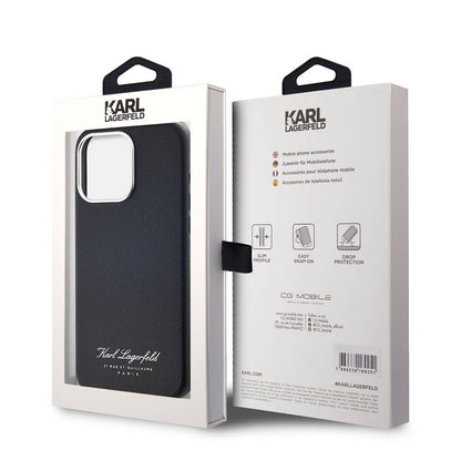 iPhone 15 Pro Max Kılıf Karl Lagerfeld Orjinal Lisanslı KL Yazılı Hotel Kılıf