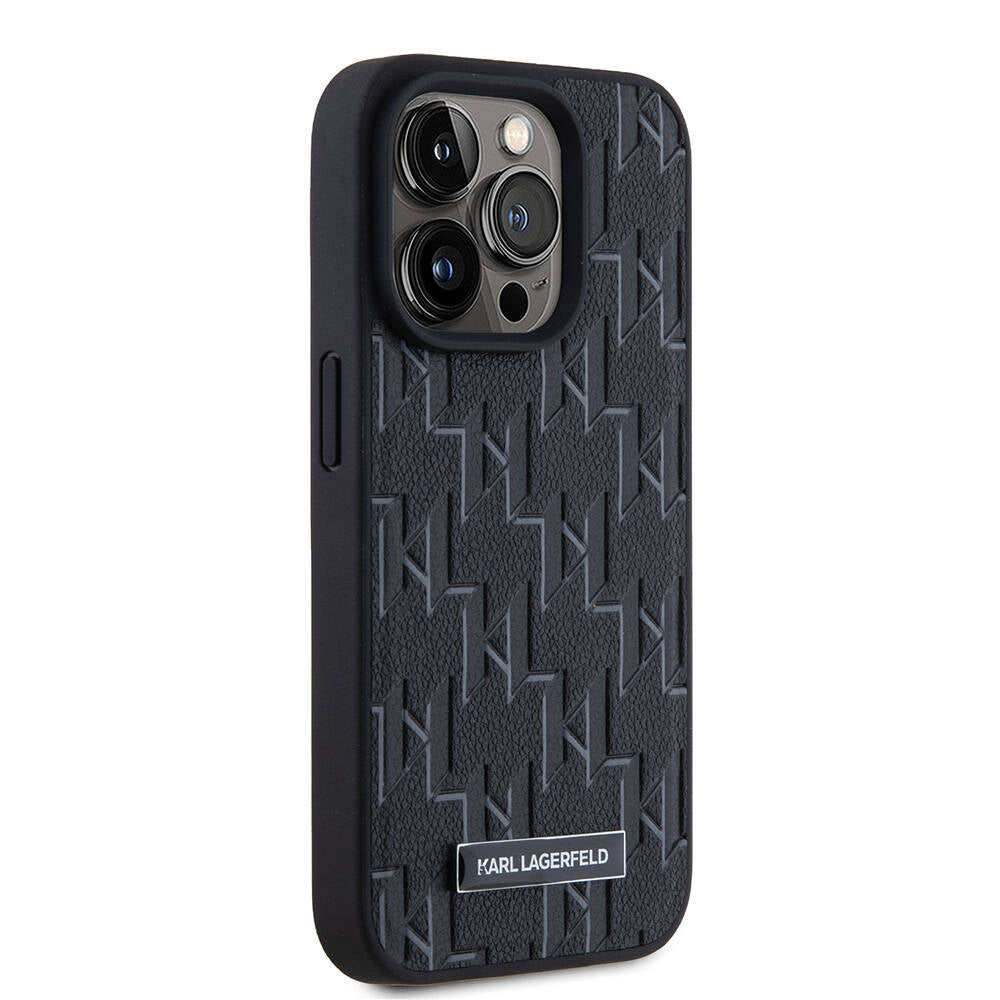 iPhone 15 Pro Max Kılıf Karl Lagerfeld Orjinal Lisanslı M-safe Şarj Özellikli KL Yazılı Hot Stamp Kılıf