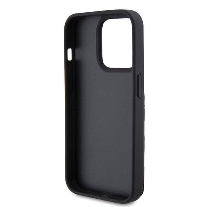 iPhone 15 Pro Max Kılıf Karl Lagerfeld Standlı Kartlıklı Saffiano Monogram Metal Logo Orjinal Lisanslı Kılıf