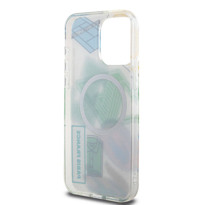 iPhone 15 Pro Max Kılıf Lacoste Orjinal Lisanslı M-safe Şarj Özellikli Çift Katmanlı Yamalar Desenli Kılıf