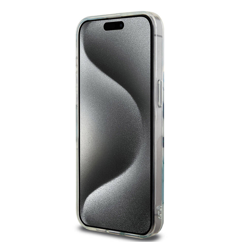 Apple iPhone 15 Pro Max Kılıf Lacoste Orjinal Lisanslı Magsafe Şarj Özellikli Çift Katmanlı Yamalar Desenli Kapak Yeşil
