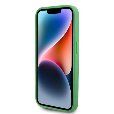 Apple iPhone 15 Pro Max Kılıf Lacoste Orjinal Lisanslı PU Pike Desenli Arka Yüzey İkonik Timsah Dokuma Logolu Kapak Lacivert