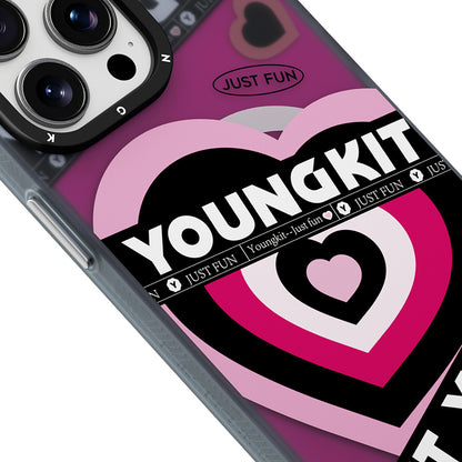iPhone 15 Pro Max Kılıf M-safe Şarj Özellikli Airbagli Çift Katmanlı Youngkit Flipped Serisi Kılıf