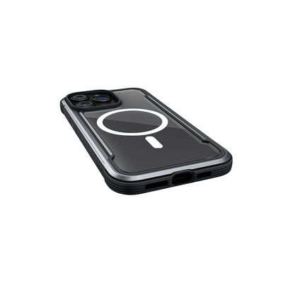 Apple iPhone 15 Pro Max Kılıf M-safe Şarj Özellikli Airbagli Raptic Shield Serisi Şeffaf Arka Yüzey Kapak Colorful