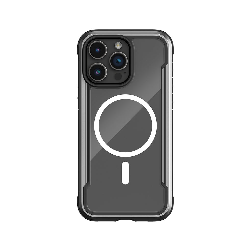 Apple iPhone 15 Pro Max Kılıf M-safe Şarj Özellikli Airbagli Raptic Shield Serisi Şeffaf Arka Yüzey Kapak Colorful