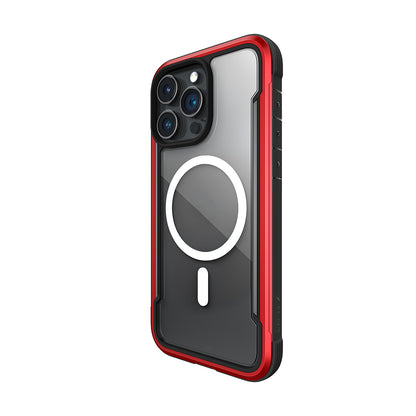 iPhone 15 Pro Max Kılıf M-safe Şarj Özellikli Airbagli Raptic Shield Serisi Şeffaf Arka Yüzey Kılıf