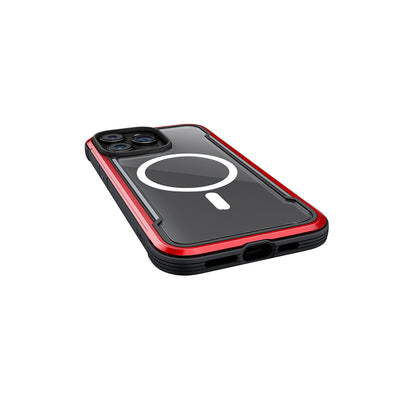 Apple iPhone 15 Pro Max Kılıf M-safe Şarj Özellikli Airbagli Raptic Shield Serisi Şeffaf Arka Yüzey Kapak Colorful