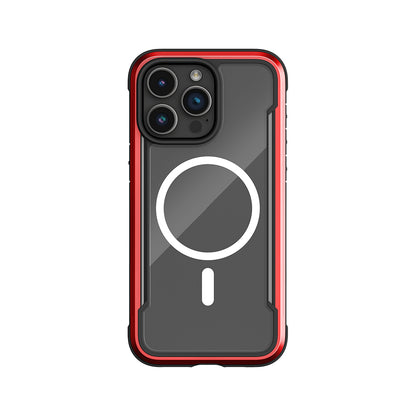 iPhone 15 Pro Max Kılıf M-safe Şarj Özellikli Airbagli Raptic Shield Serisi Şeffaf Arka Yüzey Kılıf