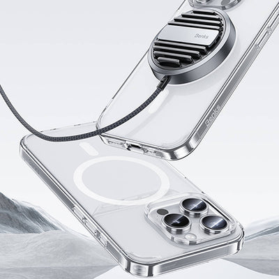 Apple iPhone 15 Pro Max Kılıf Magsafe Şarj Özellikli Airbagli Şeffaf Benks LucentPro Serisi Kapak Şeffaf