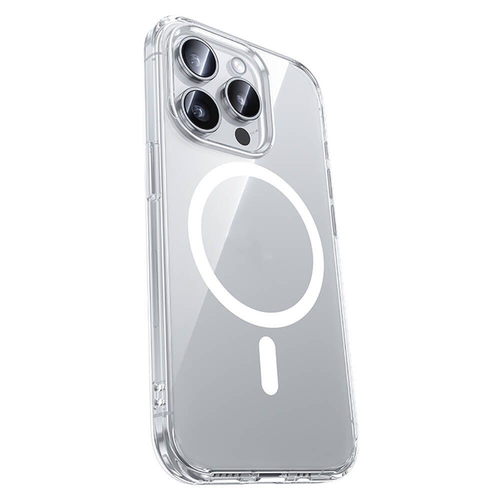 iPhone 15 Pro Max Kılıf M-safe Şarj Özellikli Airbagli Şeffaf Benks LucentPro Serisi Kılıf