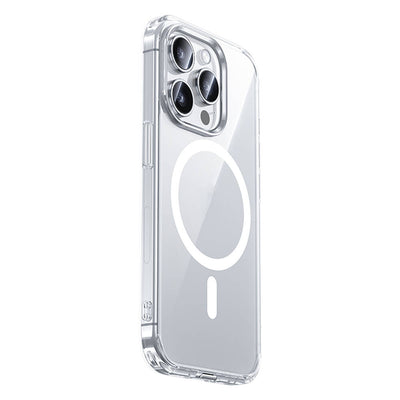 Apple iPhone 15 Pro Max Kılıf Magsafe Şarj Özellikli Airbagli Şeffaf Benks LucentPro Serisi Kapak Şeffaf