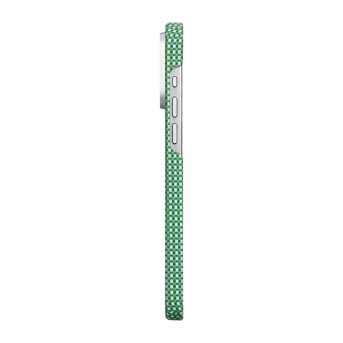 iPhone 15 Pro Max Kılıf M-safe Şarj Özellikli Awa Tasarımlı 1500D Aramid Fiber Pitaka Ultra-Slim Classic Serisi Forest Kılıf