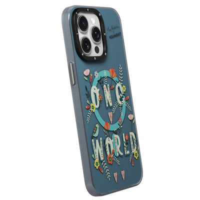 Apple iPhone 15 Pro Max Kılıf Magsafe Şarj Özellikli Bee Brown Tasarımlı Youngkit Colorful Life Serisi Kapak Sarı